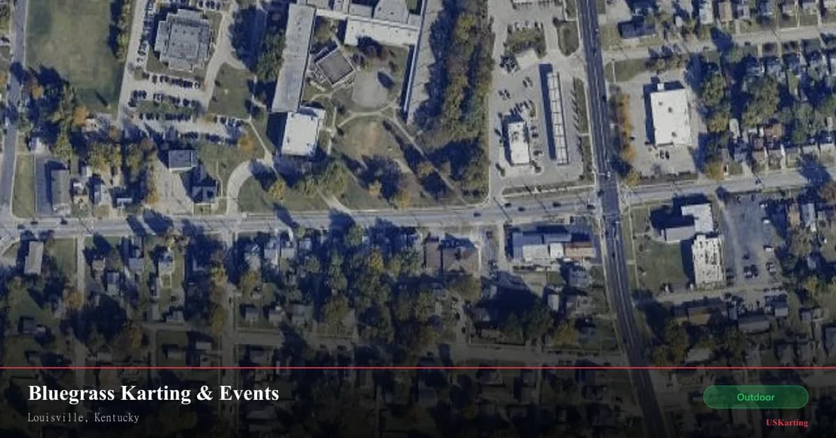 Aerial view of Bluegrass Karting & Events