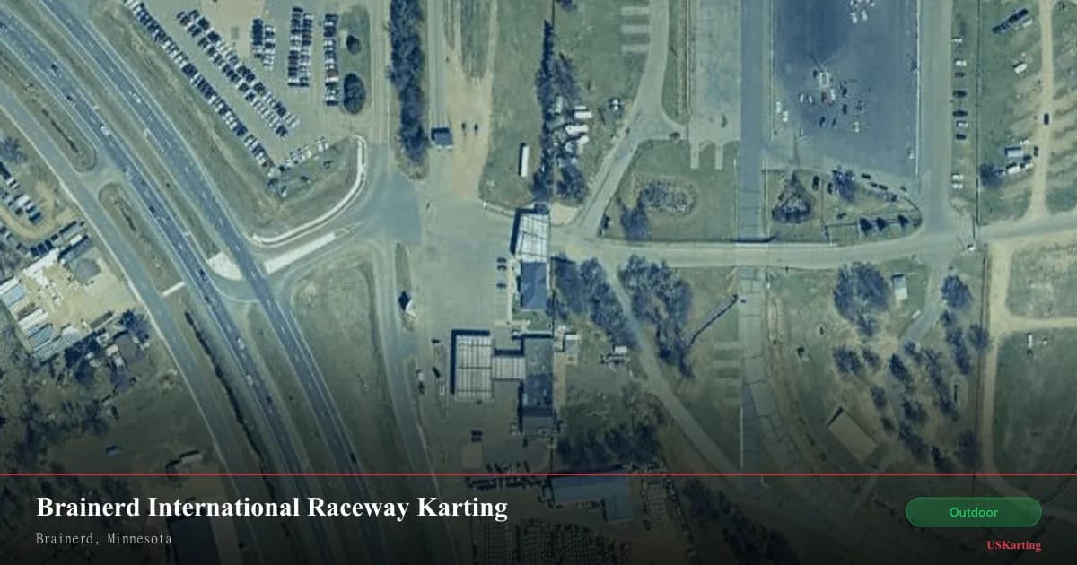 Aerial view of Brainerd International Raceway Karting