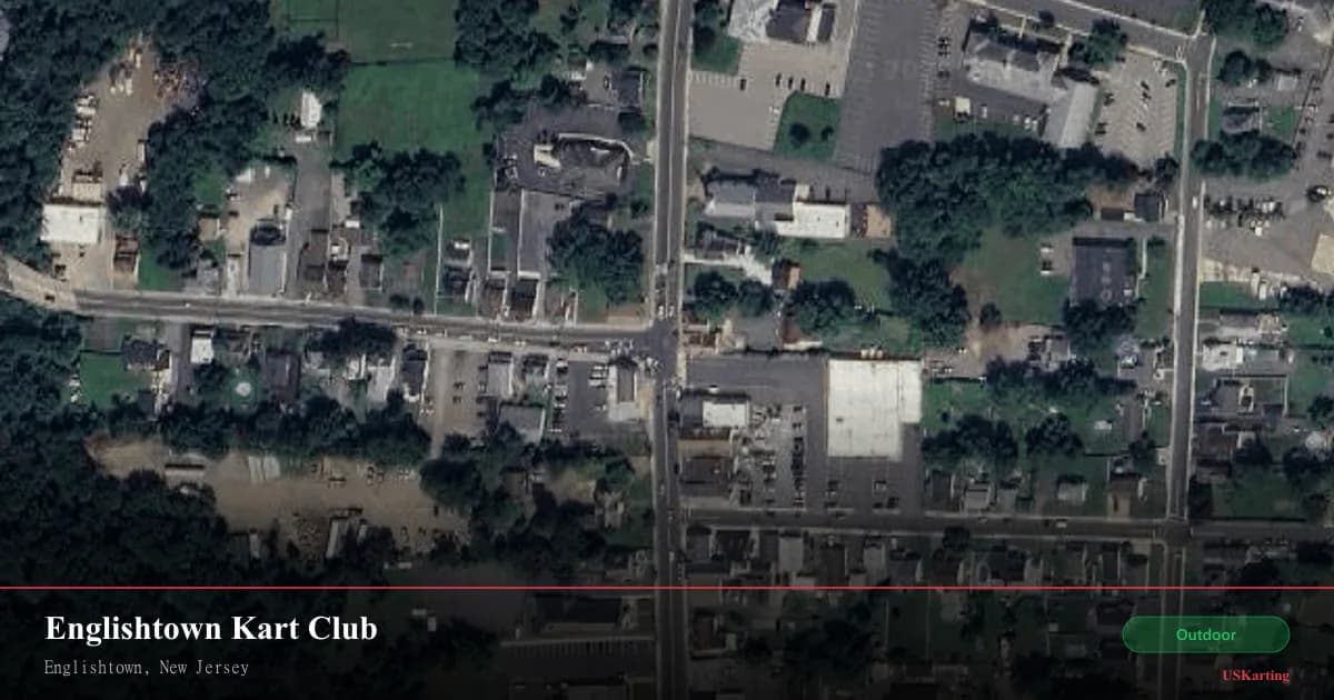 Aerial view of Englishtown Kart Club