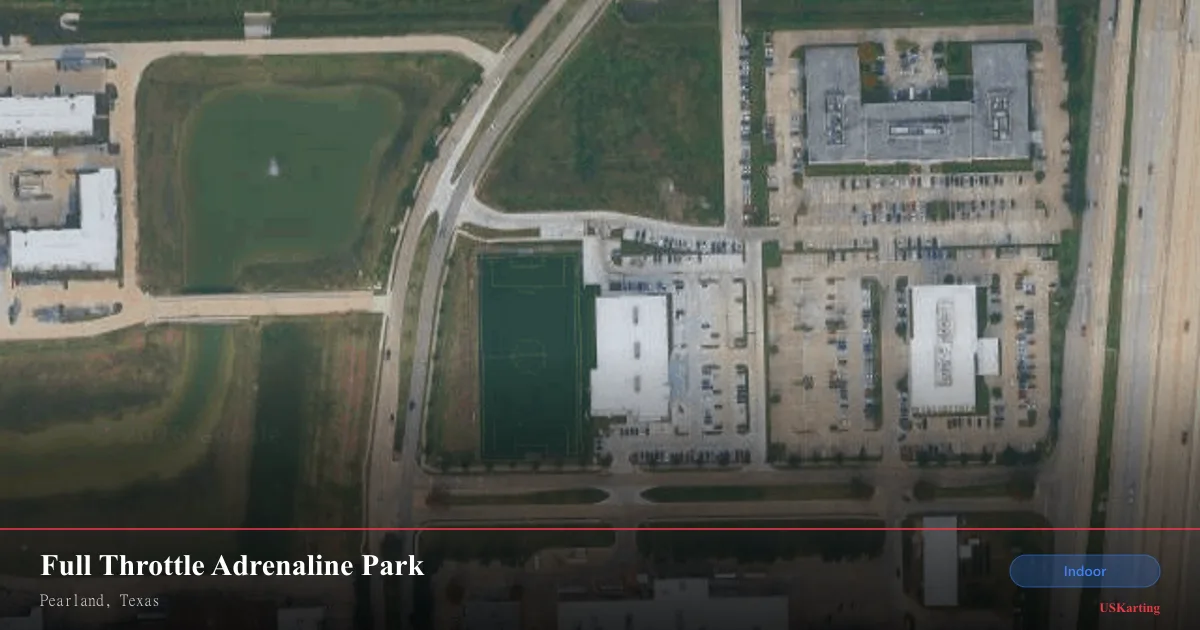 Aerial view of Full Throttle Adrenaline Park