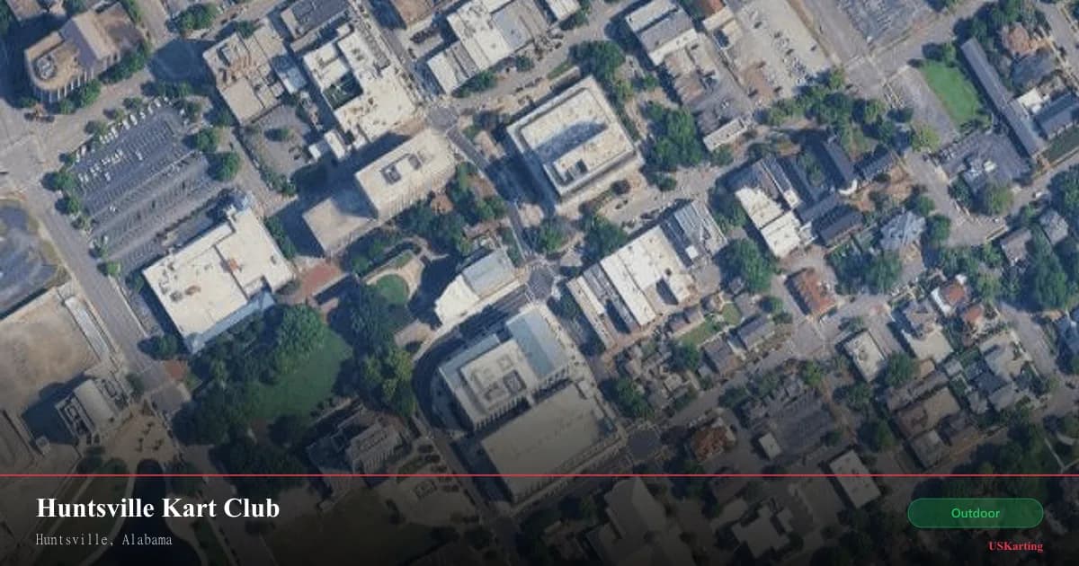 Aerial view of Huntsville Kart Club