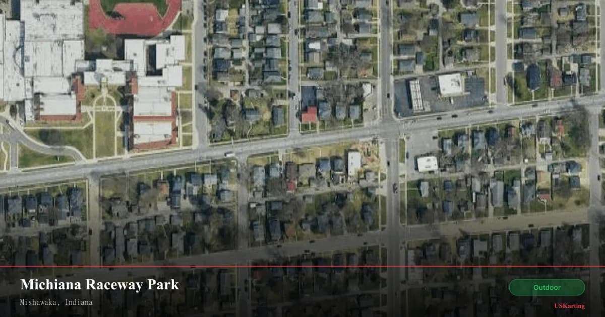 Aerial view of Michiana Raceway Park