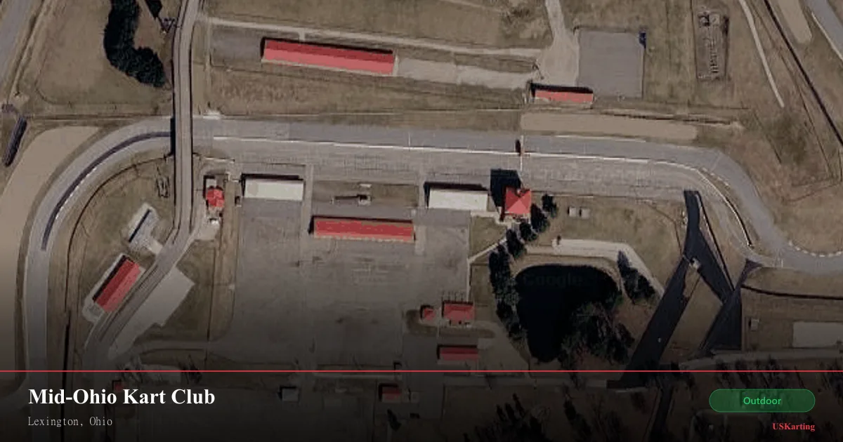 Aerial view of Mid-Ohio Kart Club