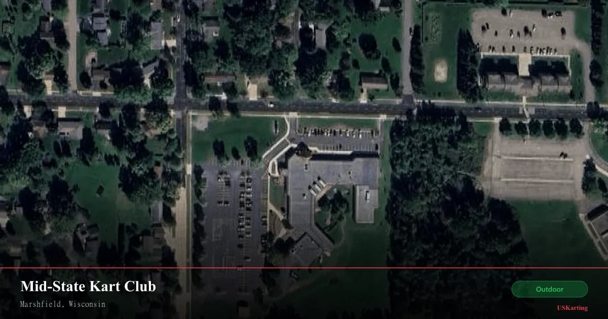 Aerial view of Mid-State Kart Club