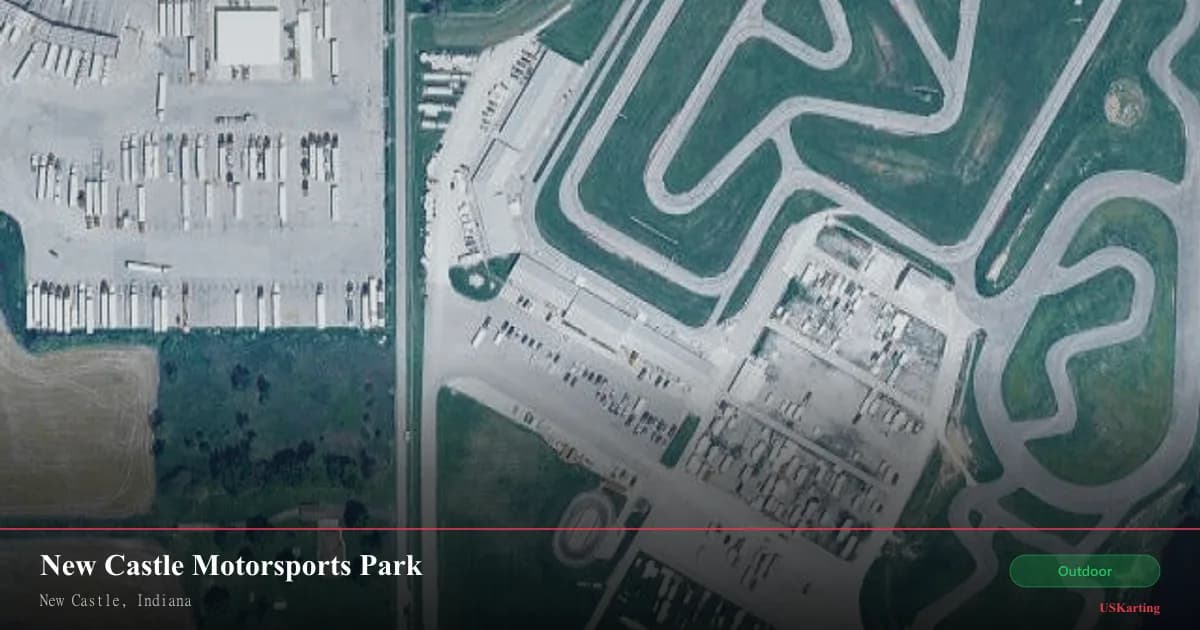 Aerial view of New Castle Motorsports Park