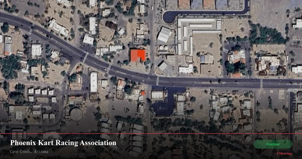 Aerial view of Phoenix Kart Racing Association