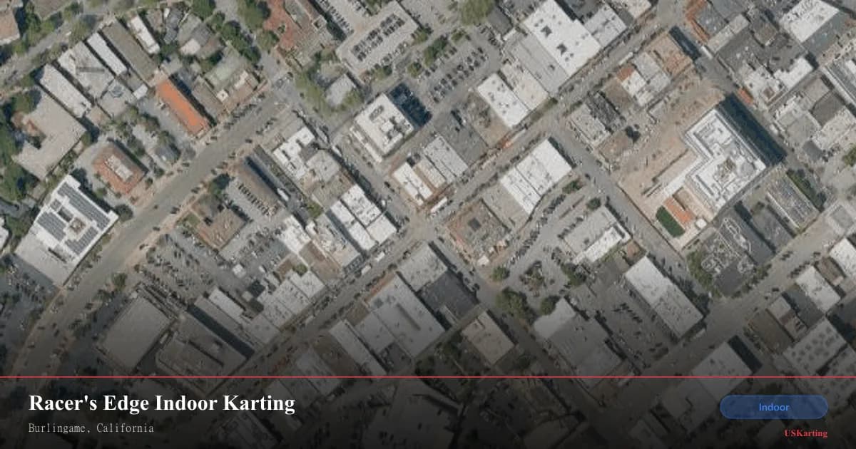 Aerial view of Racer's Edge Indoor Karting