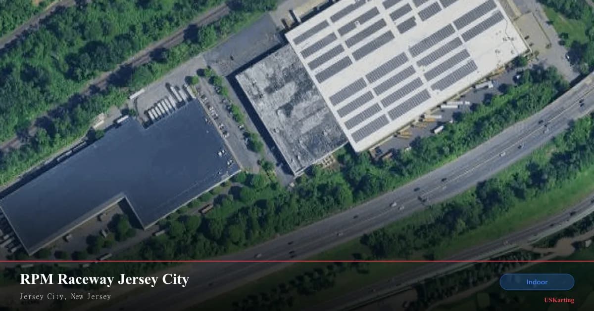 Aerial view of RPM Raceway Jersey City