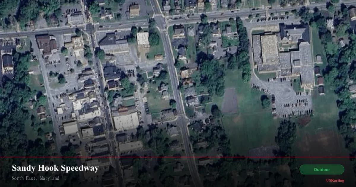 Aerial view of Sandy Hook Speedway