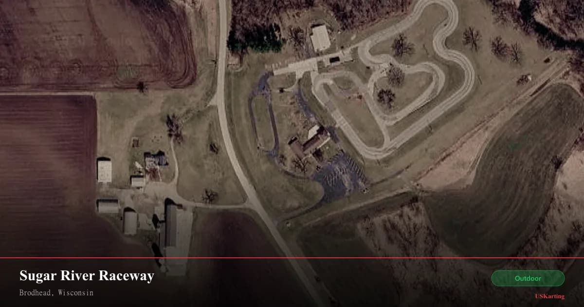 Aerial view of Sugar River Raceway