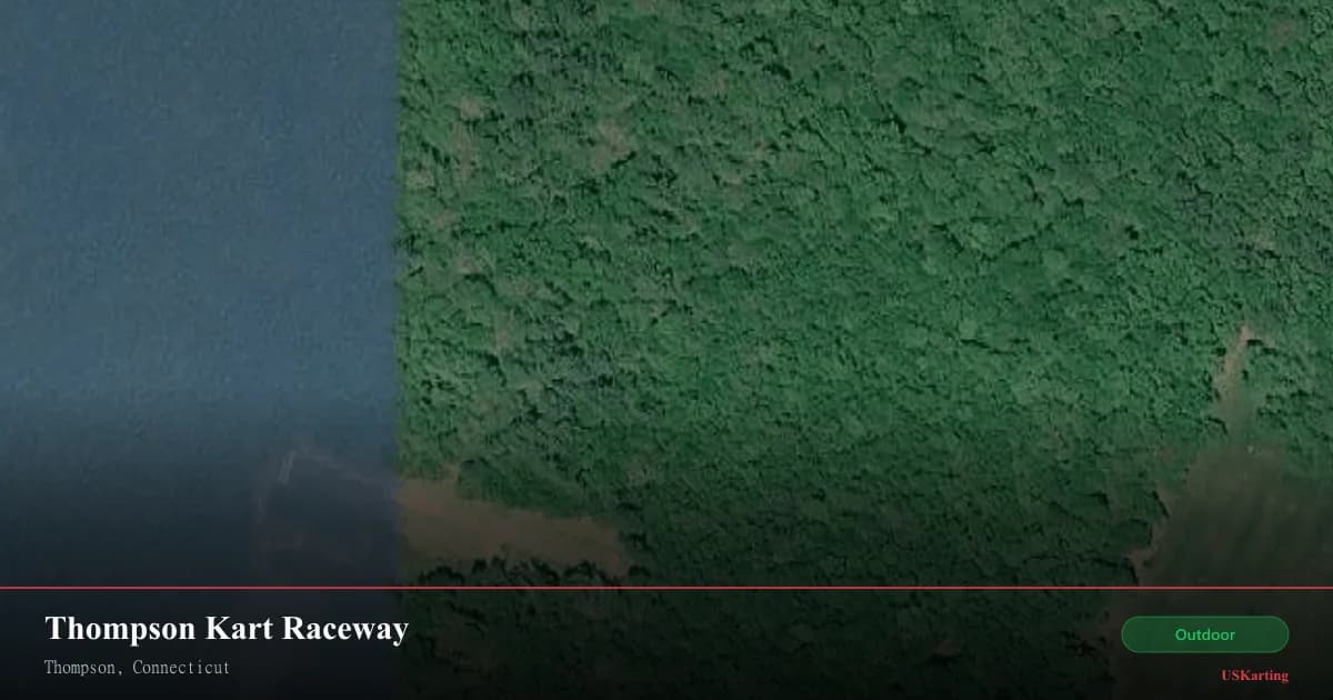 Aerial view of Thompson Kart Raceway