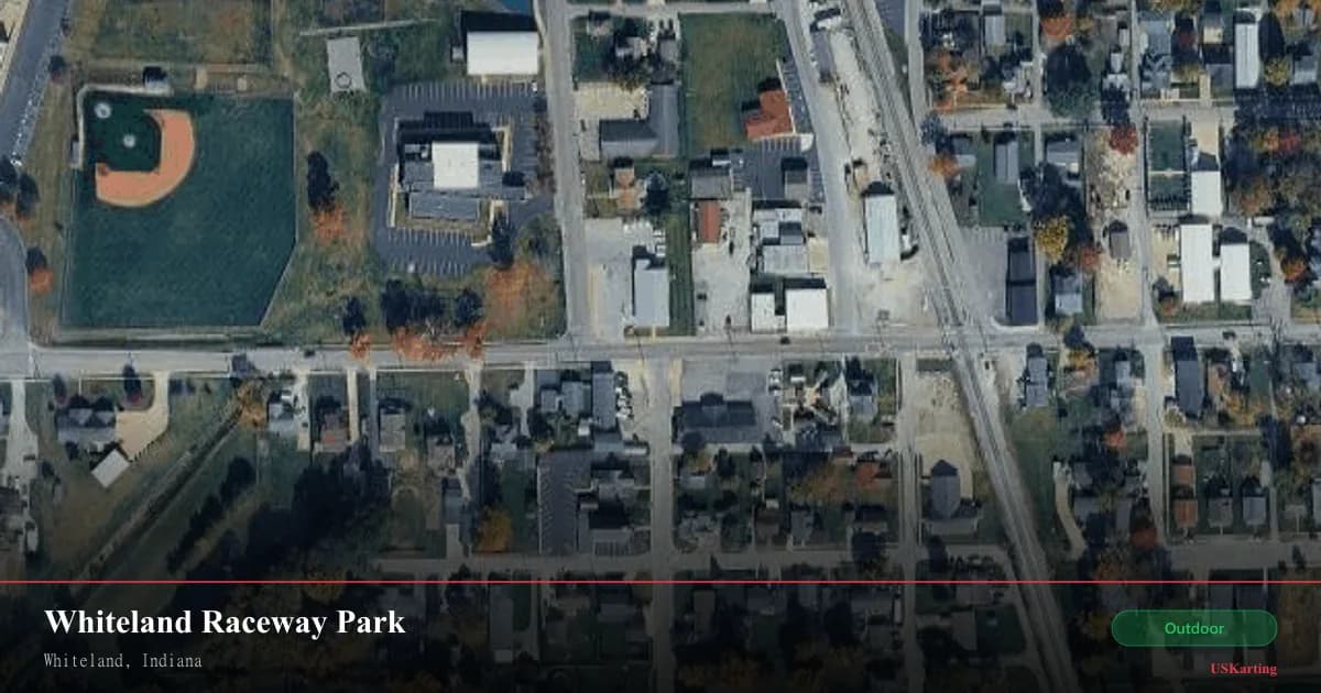 Aerial view of Whiteland Raceway Park