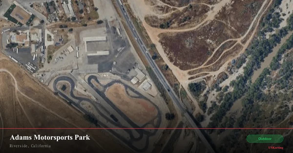 Aerial view of Adams Motorsports Park