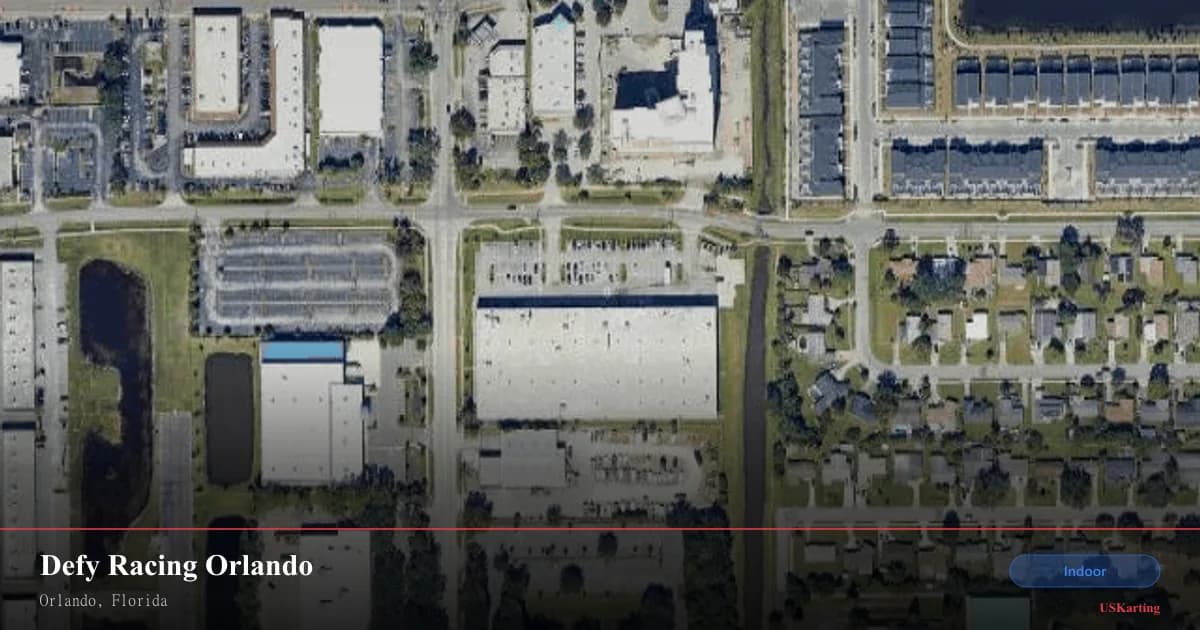 Aerial view of Defy Racing Orlando