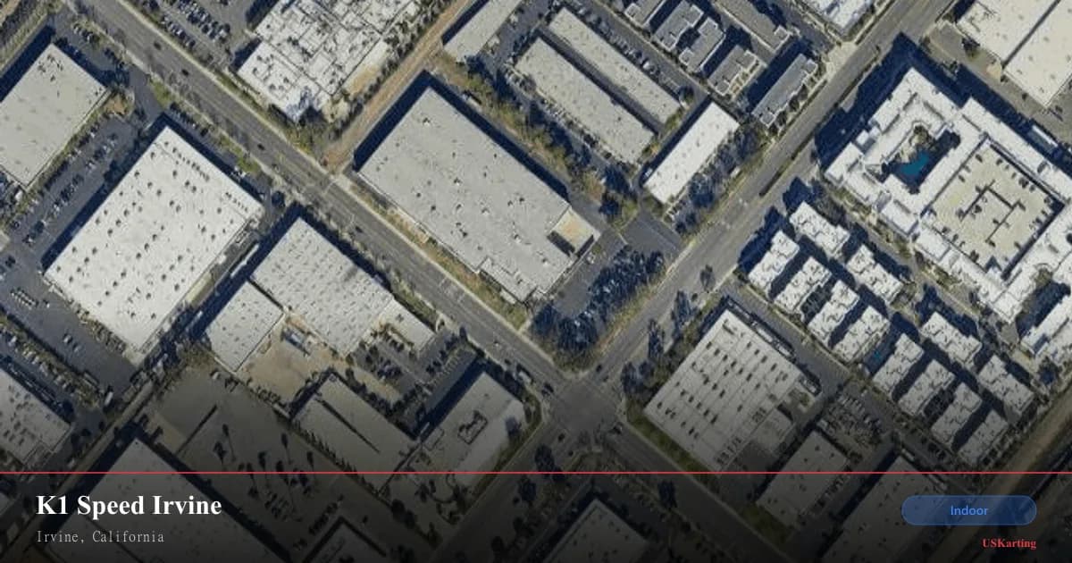 Aerial view of K1 Speed Irvine
