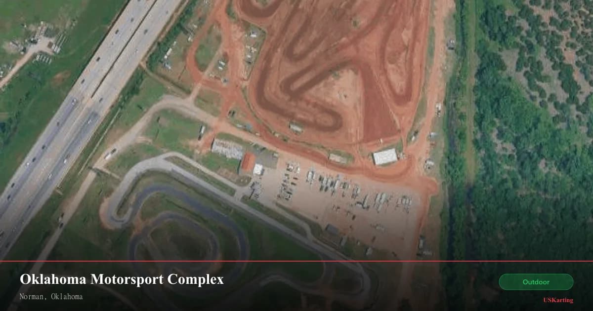 Aerial view of Oklahoma Motorsport Complex