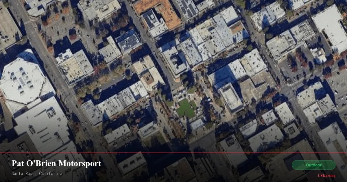 Aerial view of Pat O'Brien Motorsport