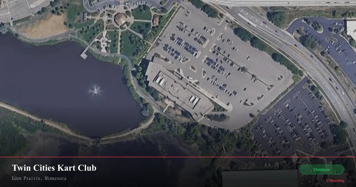 Aerial view of Twin Cities Kart Club